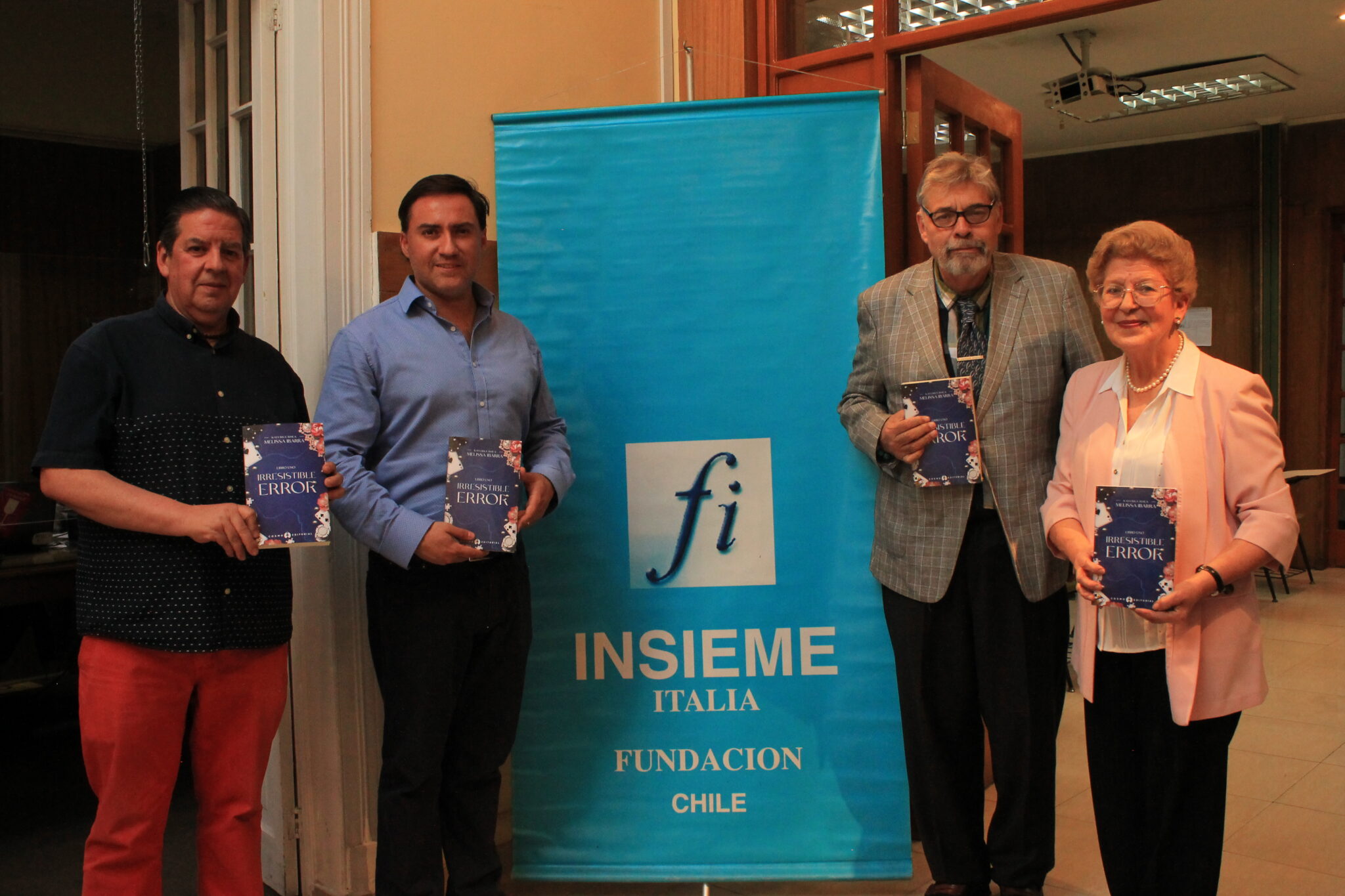 Junto a Carol Martínez Director de Cuultura, Antonio Zerega Director de Educación , Gorge Pascual Agregado Cultural de Mexico